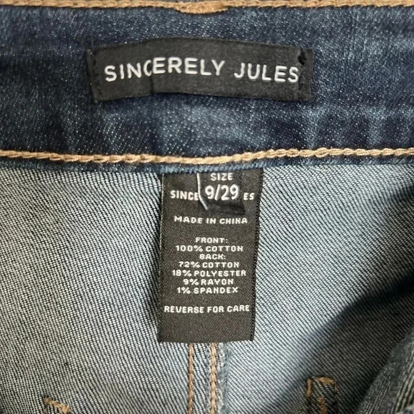 NWT Sincerely Jules Women’s Super High Rise Jeans Size 9/29 - Picture 10 of 16